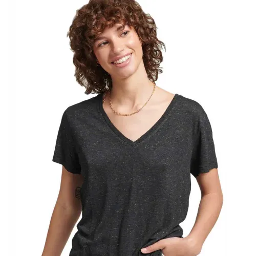 슈퍼드라이 Studios Slub Vee Neck 티셔츠 139328219