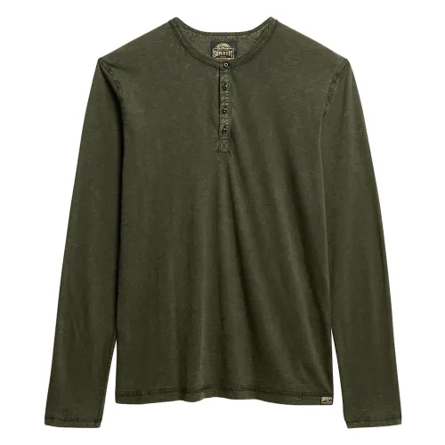 슈퍼드라이 Slub Grandad 긴팔 티셔츠 141198245