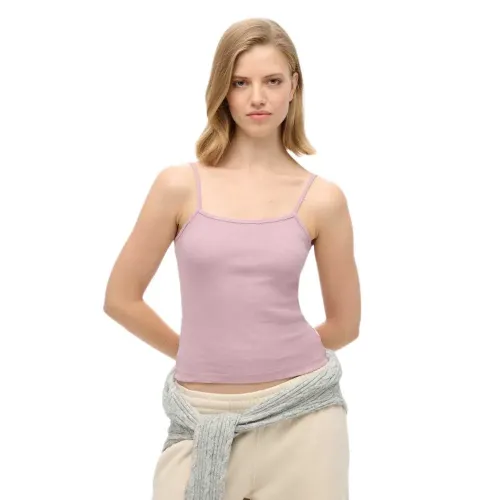 슈퍼드라이 Fine Rib Cami 나시 티셔츠 141483762