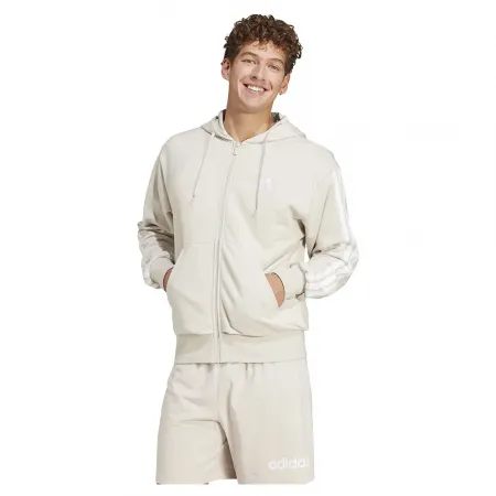 아디다스 에센셜 3 Stripes French Terry 풀지퍼 스웨터 141541444