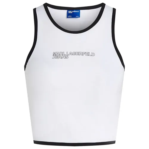 KARL LAGERFELD Outline Logo 나시 상의 141554465