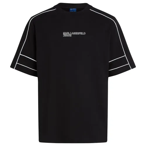 KARL LAGERFELD Relaxed Piping 반팔 티셔츠 141554509