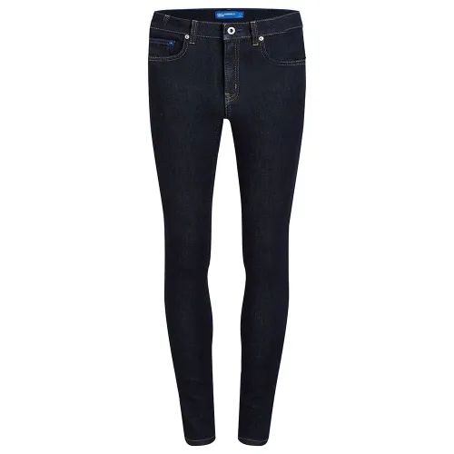 KARL LAGERFELD Slim 데님 하이웨이스트 청바지 141554514