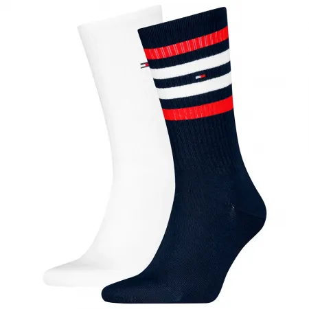 타미힐피거 Sport Stripe 크루 양말 2 켤레 141713839