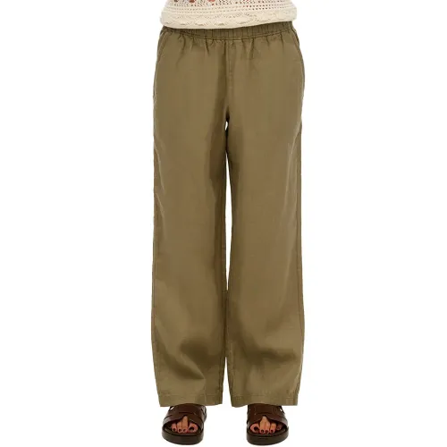 슈퍼드라이 Linen Drawstring 바지 141845069