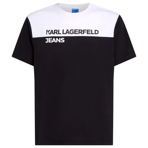 KARL LAGERFELD Reg Blocked 반팔 티셔츠 141851874