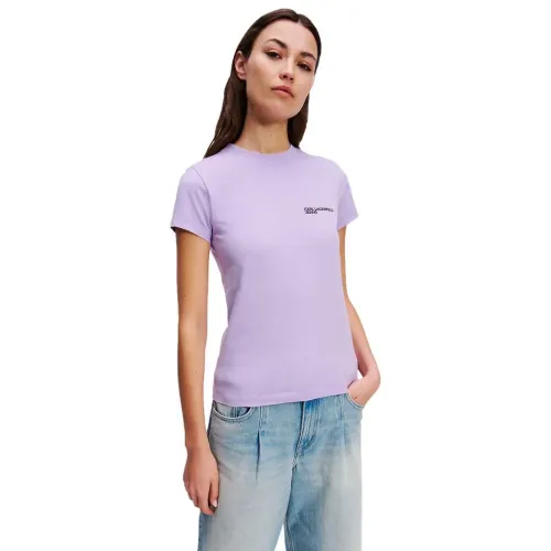 KARL LAGERFELD Slim 반팔 티셔츠 141851905