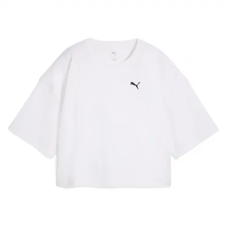 푸마 Wardrobe ESS Cropped 오버핏 반팔 티셔츠 141990238