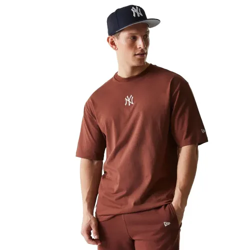 뉴에라 MLB Midi Le 오버핏 뉴욕 양키즈 반팔 티셔츠 142038904