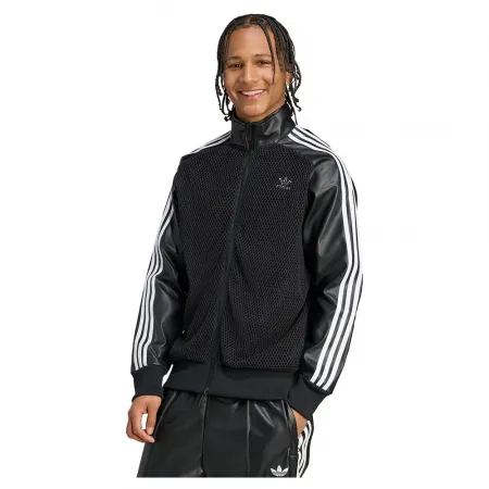 아디다스 X Jeremy Scott Pride Faux Leather Mesh 트랙 자켓 142097387