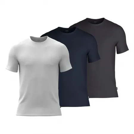 보스 Bamboo 10270020 01 반팔 이너웨어 3 팩 142108624