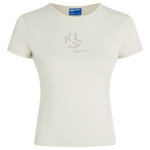 KARL LAGERFELD Studded Slim Fit 티셔츠 142144916