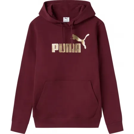 푸마 에센셜+ Textured Foil Big 로고 후드티 142153607