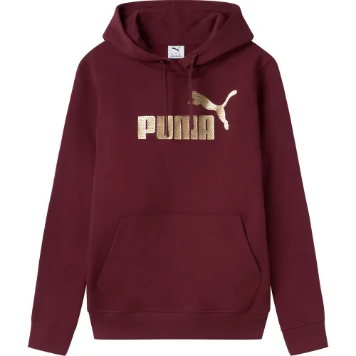 푸마 에센셜+ Textured Foil Big Logo 후드티 142153607