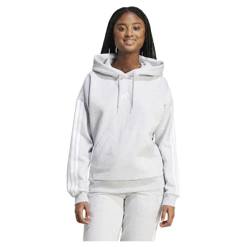 아디다스 에센셜 3 Stripes 플리스 후드티 142156411