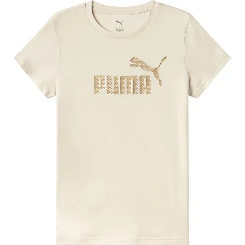 푸마 에센셜 + Textured Foil Big Logo 반팔 티셔츠 142158725