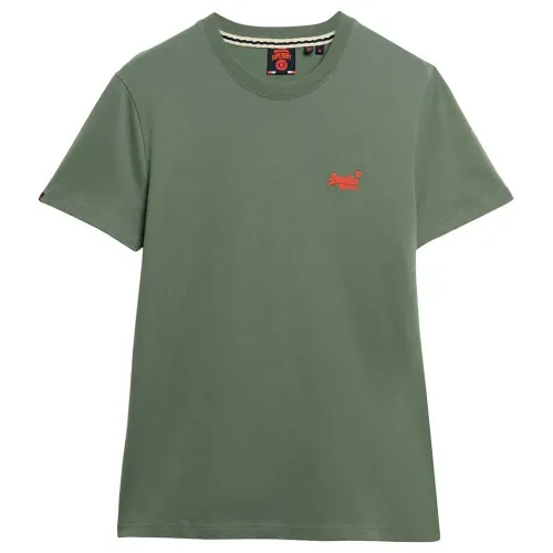 슈퍼드라이 빈티지 Logo Embroidered 반팔 티셔츠 142160091