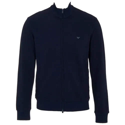 엠프리오 아르마니 Iconic Piquet 풀지퍼 스웨터 142165634