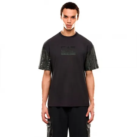 엠프리오 아르마니 Train 그래픽 Series Monogram Infill 반팔 티셔츠 142173763