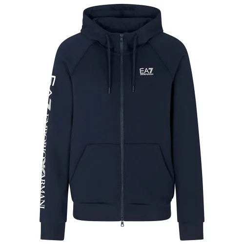 엠프리오 아르마니 Train Logo Series Extended Logo CC 풀지퍼 스웨터 142174058