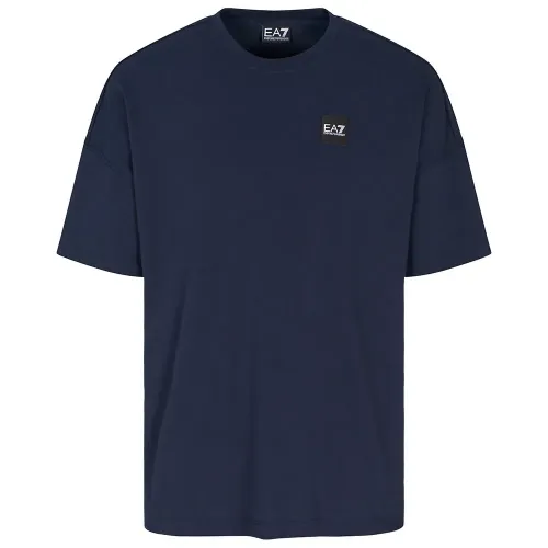 엠프리오 아르마니 Train Logo Series Spiral Logo 반팔 티셔츠 142174202