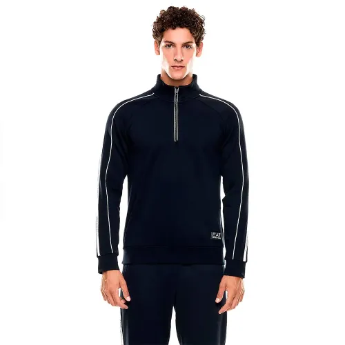 엠프리오 아르마니 Train Logo Series Tape Br 하프 지퍼 스웨터 142174220
