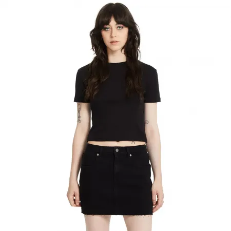 볼컴 Stone Tight Crop 반팔 티셔츠 142200419