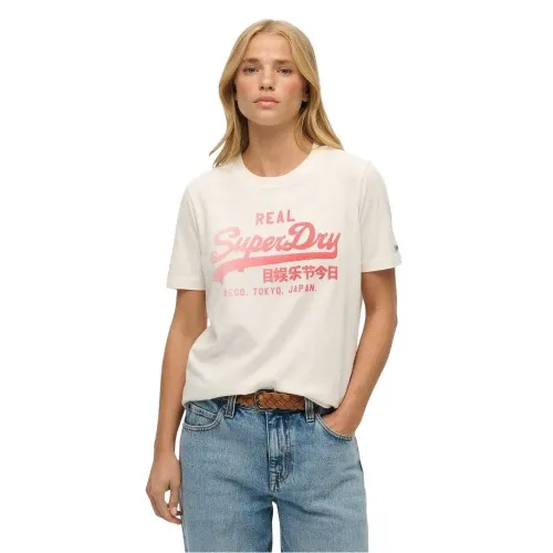 슈퍼드라이 빈티지 Logo Fade 반팔 티셔츠 142222193