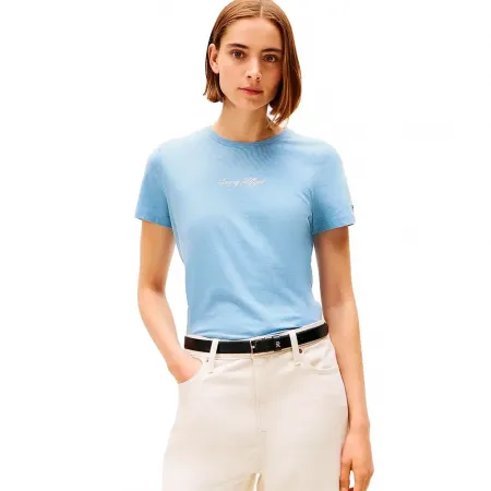 타미힐피거 Classic Script Regular Fit 반팔 티셔츠 142276681