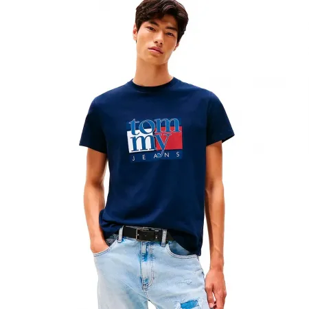 타미힐피거 RWB Flag Slim Fit 반팔 티셔츠 142277014