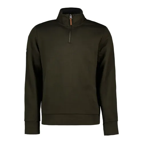 슈퍼드라이 Core Pique Henley 하프 지퍼 스웨터 142283471