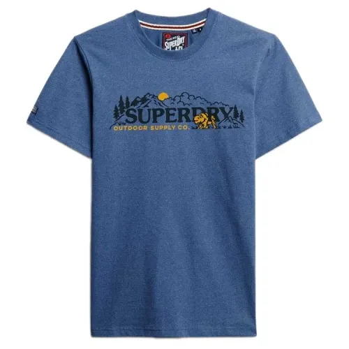 슈퍼드라이 Outdoor Scene Relaxed Fit 반팔 티셔츠 142283778