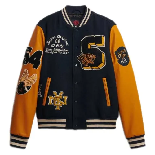 슈퍼드라이 빈티지 Patched Varsity 자켓 142283944