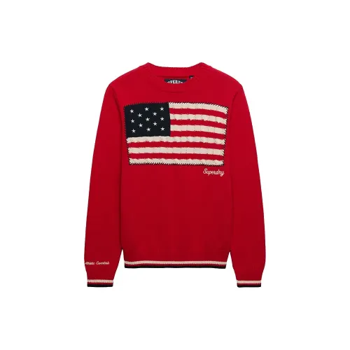 슈퍼드라이 Americana Flag Crew 스웨터 142369250