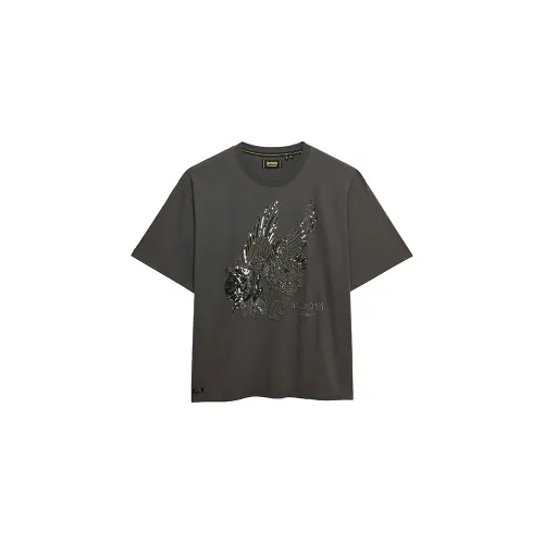 슈퍼드라이 Tattoo Embellish 오버핏 반팔 티셔츠 142369602