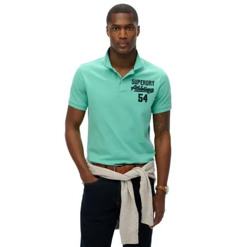 슈퍼드라이 Applique Classic Fit 반팔 폴로 셔츠 142380723