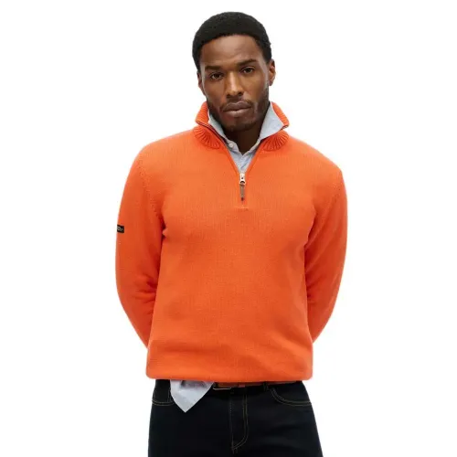 슈퍼드라이 클래식 Henley Knit 스웨터 142380781