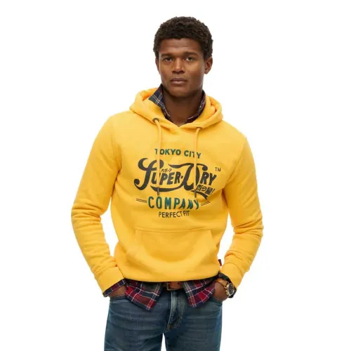 슈퍼드라이 Perfect Fit Script 후드티 142380930