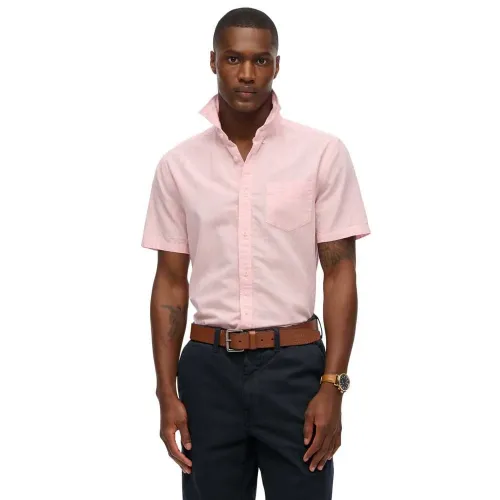 슈퍼드라이 City Cotton Linen 반팔 셔츠 142447007