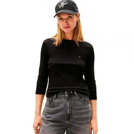 타미힐피거 Slim Cody 3/4 소매 티셔츠 142503821