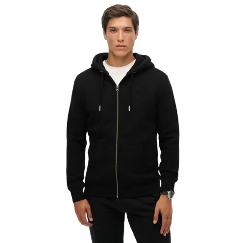 슈퍼드라이 빈티지 Logo Embroidered 하프 지퍼 스웨터 142576422