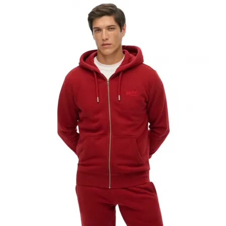 슈퍼드라이 빈티지 Logo Embroidered 하프 지퍼 스웨터 142576427