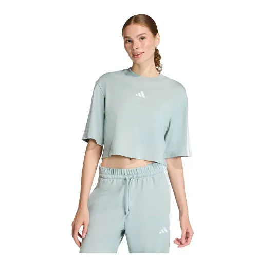 아디다스 에센셜 3 Stripes Cotton Loose 반팔 티셔츠 142666382