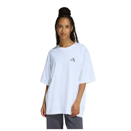 아디다스 Soft Side 오버핏 그래픽 반팔 티셔츠 142667059