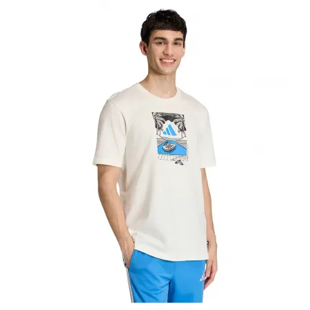 아디다스 썸머 Slides Relax 그래픽 반팔 티셔츠 142667168