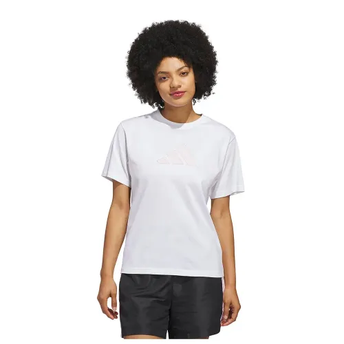 아디다스 Textured Gingham Big Logo 그래픽 반팔 티셔츠 142667327