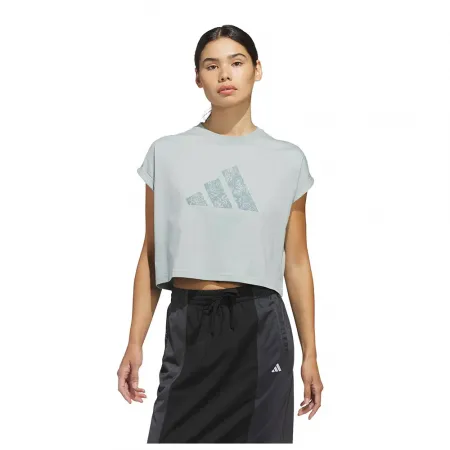 아디다스 Western Florals Big 로고 그래픽 반팔 티셔츠 142667423