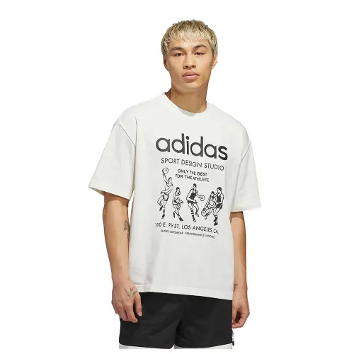 아디다스 Only The Best For The Athlete 그래픽 반팔 티셔츠 142667974