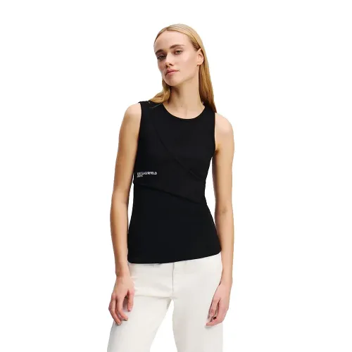 KARL LAGERFELD JEANS A2W17022 Ribbed 나시 티셔츠 142685171