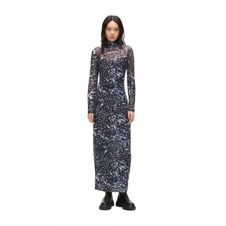 KARL LAGERFELD JEANS A4W13008 Mesh Lights Aop 긴팔 원피스 142685510